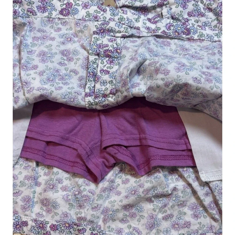 OshKosh B’gosh Girls Floral Button Front Skort Skirt Size 6X Cottagecore